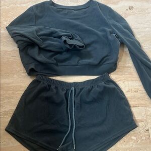 SHEIN Dark Green Pajama Set